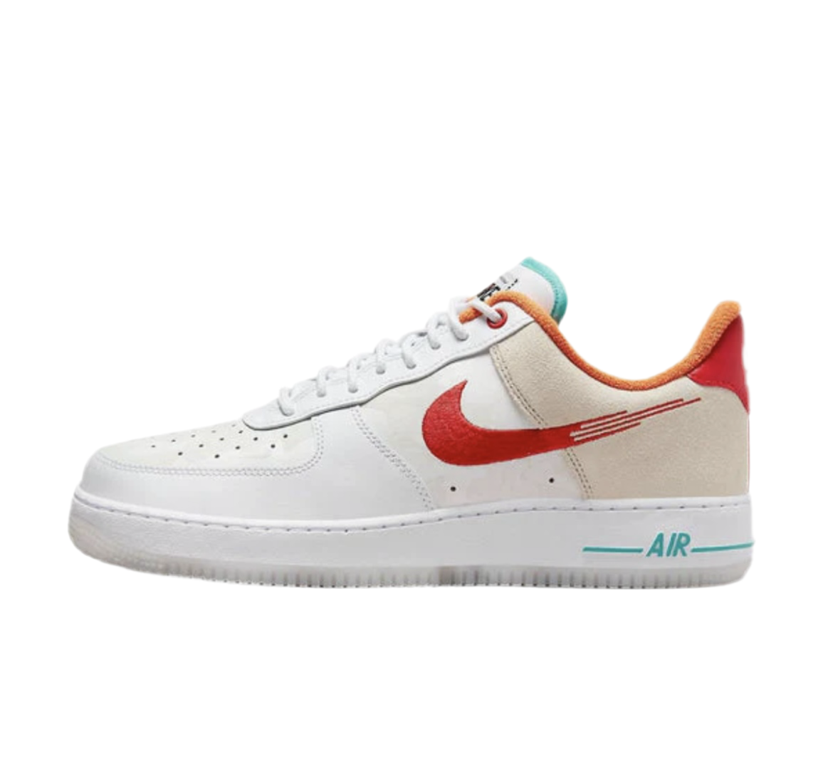 Nike Air Force 1 Low ‘07 - Just Do it White Red Teal