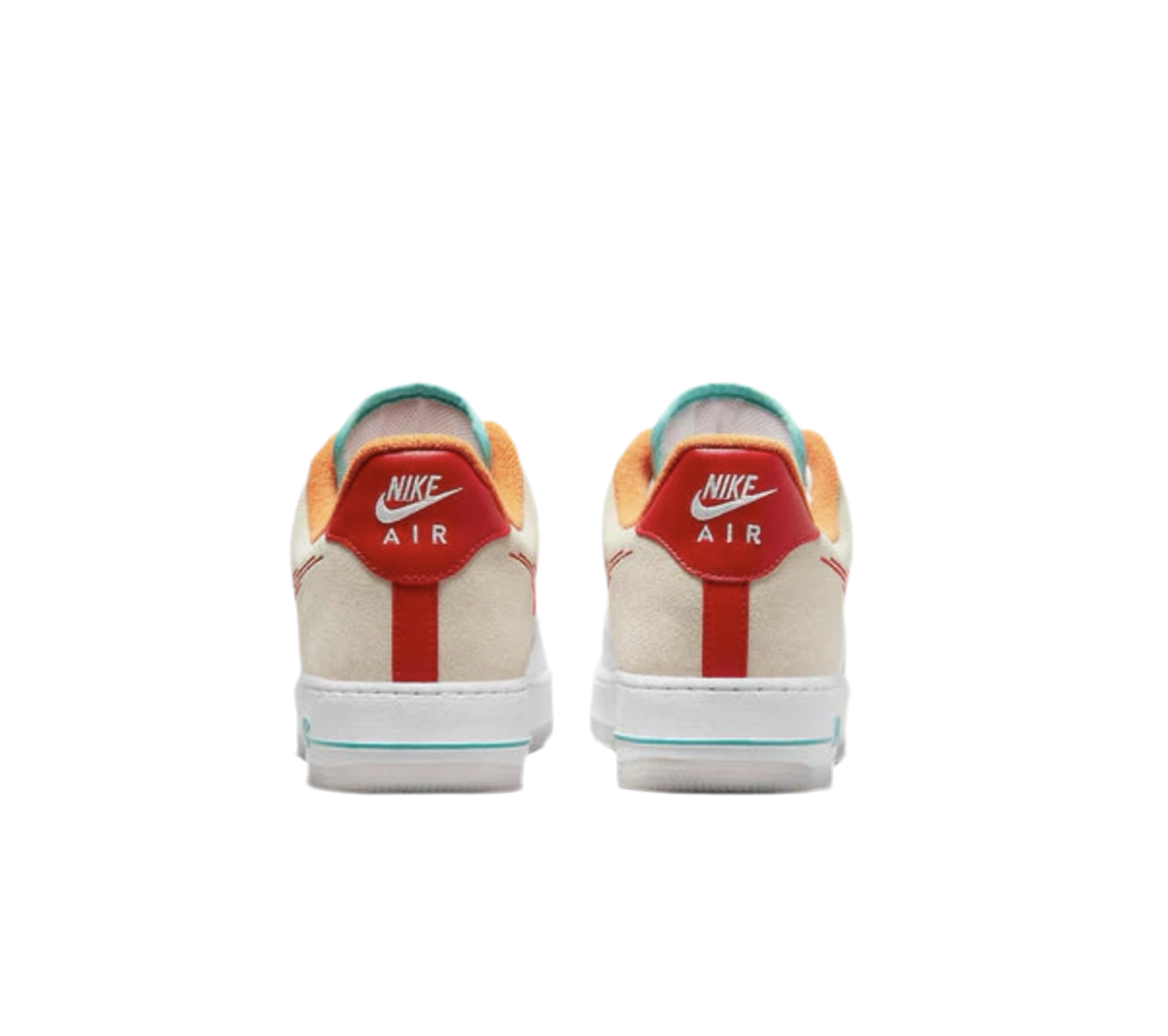 Nike Air Force 1 Low ‘07 - Just Do it White Red Teal