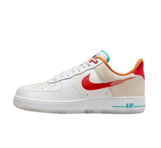 Nike Air Force 1 Low ‘07 - Just Do it White Red Teal