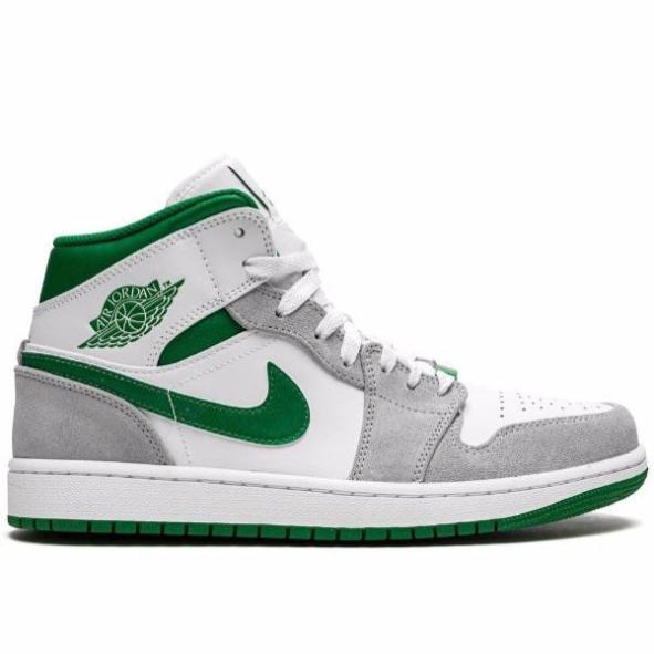 Air Jordan 1 Mid - Grey Pine Green