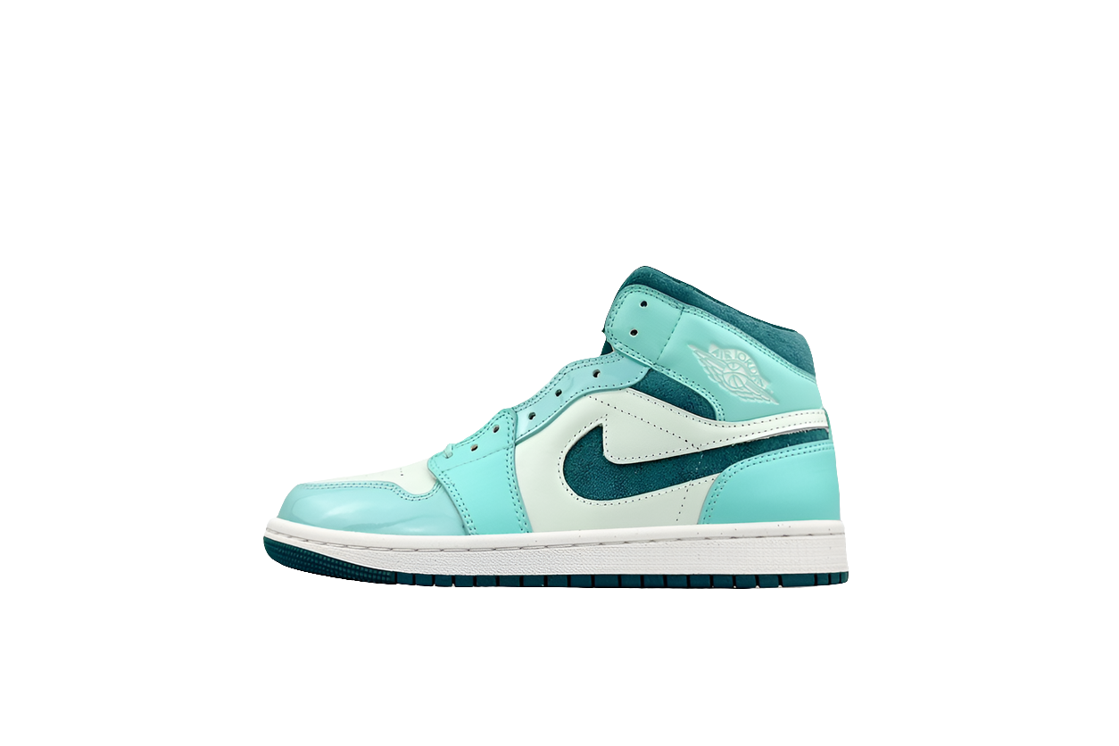 Jordan 1 Mid -  Chenile Bleached Turquoise