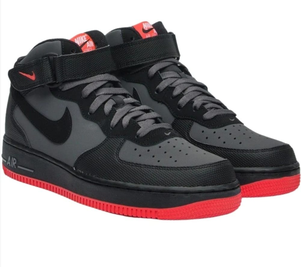 Air Force 1 Mid '07 - Hot Lava - Dark Grey Crimson